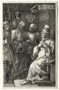 Cristo ante Caifás, 1512 de Albrecht Dürer