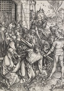 Cristo cargando la cruz, 1498-1499 de Albrecht Dürer