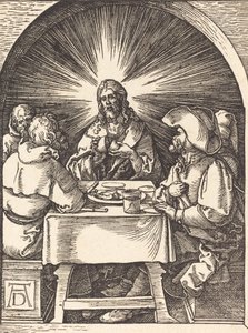 Cristo en Emaús, probablemente c. 1509-1510 de Albrecht Dürer