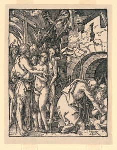 Cristo en el limbo (Descenso a los infiernos), de la serie La pequeña pasión de Albrecht Dürer