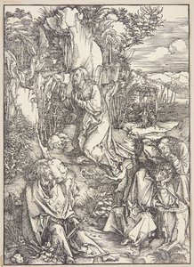 Cristo en el Monte de los Olivos de Albrecht Dürer