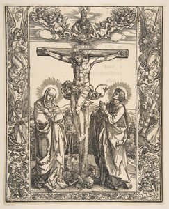 Cristo en la Cruz entre la Virgen y San Juan, 1516 de Albrecht Dürer