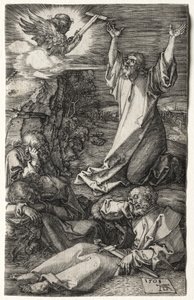 Cristo en el Monte de los Olivos de Albrecht Dürer