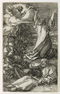 Cristo en el Monte de los Olivos de Albrecht Dürer