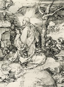Cristo en el Monte de los Olivos de Albrecht Dürer