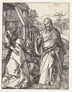 Cristo despidiéndose de su madre de Albrecht Dürer