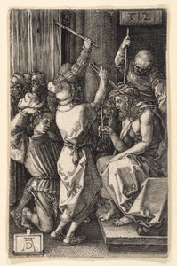 La coronación de espinas de Cristo (Pasión grabada) de Albrecht Dürer