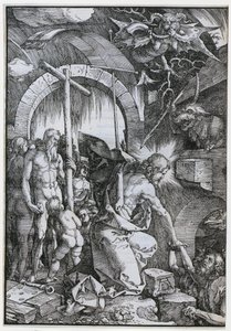 Cristo en el limbo, lámina 11 de la serie «La Gran Pasión» de Albrecht Dürer