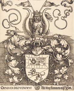 Escudo de Armas de Lorenz Staiber, probablemente 1520-1521 de Albrecht Dürer