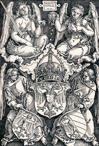 Escudo de armas de la ciudad de Núremberg, 1521, 1906 de Albrecht Dürer