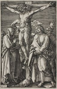Crucifixión, de La Pasión grabada