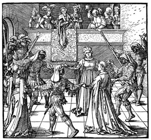 Baile a la luz de las antorchas, Augsburgo, 1516, 1936