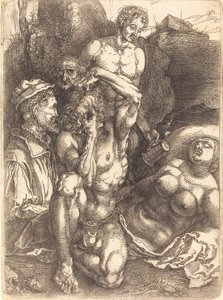 Hombre desesperado, probablemente 1514-1515 de Albrecht Dürer