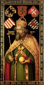 Emperador Segismundo, Sacro Emperador Romano, Rey de Hungría y Bohemia (1368-1437), c.1600 de Albrecht Dürer
