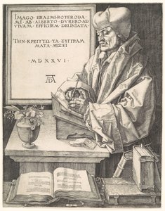 Erasmo de Rotterdam de Albrecht Dürer