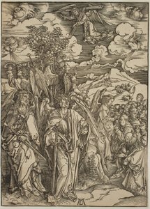Cuatro ángeles deteniendo los vientos de Albrecht Dürer