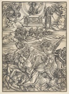 Cuatro Ángeles Vengadores, de la serie del Apocalipsis de Albrecht Dürer