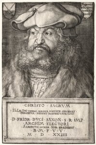 Federico el Sabio, Elector de Sajonia, 1524 de Albrecht Dürer