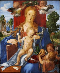 Alemán: Die Madonna mit dem Zeisig The Madonna with the Siskin de Albrecht Dürer