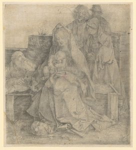 La Sagrada Familia, con seis figuras de Albrecht Dürer