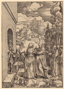 La Visitación, lámina 9 de la serie «La vida de María» de Albrecht Dürer