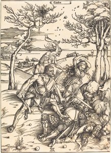 Hércules conquistando a Caco ("Ercules") de Albrecht Dürer