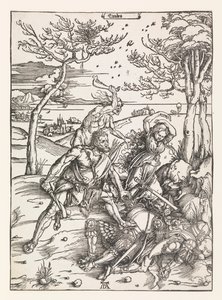 Hércules conquistando a los gemelos Molionide de Albrecht Dürer