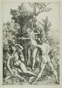 Hércules en la encrucijada (Celos) de Albrecht Dürer