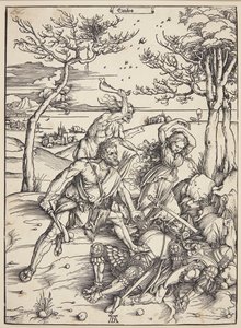 Hércules venciendo a los Gemelos Moliónidas de Albrecht Dürer