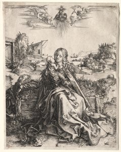 Sagrada Familia con la Mariposa, c. 1495 de Albrecht Dürer
