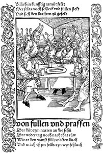 Ilustración del libro Nave de los Locos de Sebastian Brant, 1494 de Albrecht Dürer