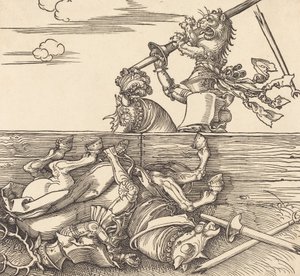 Justa italiana, c. 1516 de Albrecht Dürer