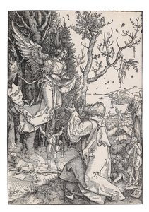 Joaquín y el Ángel, de La Vida de la Virgen, c. 1504 de Albrecht Dürer