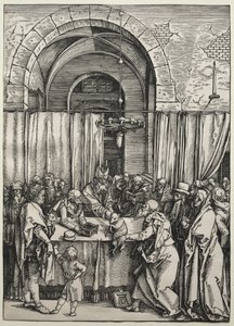 La ofrenda de Joaquín rechazada por el sumo sacerdote de Albrecht Dürer