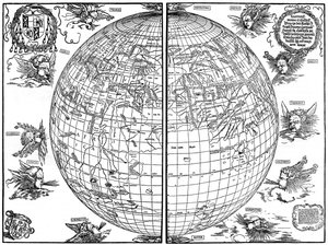 Mapa del mundo de Johannes Stabius de Albrecht Dürer