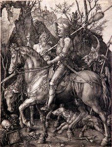 El caballero, la muerte y el diablo de Albrecht Dürer