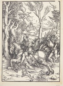 Caballero y lansquenete de Albrecht Dürer
