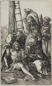 Lamentación de Cristo, de La Pasión Grabada de Albrecht Dürer