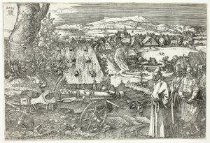 Paisaje con cañón (El Gran Cañón) de Albrecht Dürer