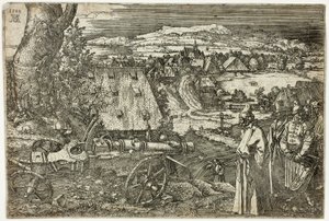 Paisaje con Cañón de Albrecht Dürer