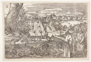 Paisaje con cañón de Albrecht Dürer