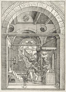 Vida de la Virgen: La Anunciación de Albrecht Dürer
