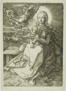 Madonna coronada por un ángel de Albrecht Dürer