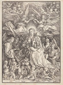 Madonna Reina de los ángeles de Albrecht Dürer