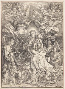 Madonna Reina de los ángeles de Albrecht Dürer