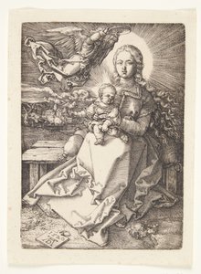 Madonna coronada por un ángel de Albrecht Dürer