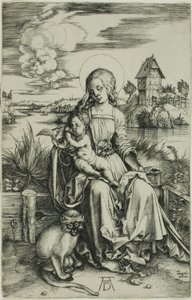 Madonna con el mono de Albrecht Dürer
