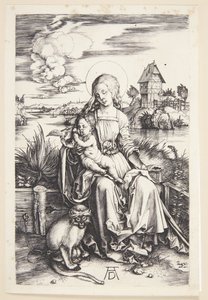 Madonna con el mono de Albrecht Dürer