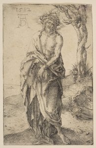 Hombre de Dolores con Manos Atadas de Albrecht Dürer