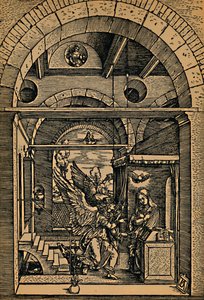 Anunciación, c1503 de Albrecht Dürer